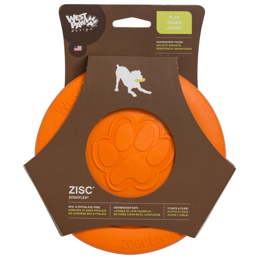 Zogoflex Frisbee per Cani Zisc Taglia L Arancione 1937