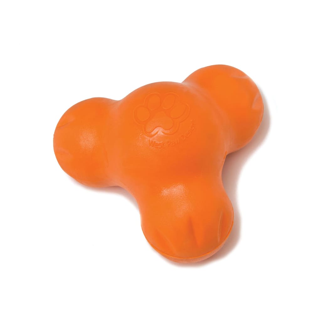 West Paw Dog Toy with Zogoflex Tux Mandarin Orange L