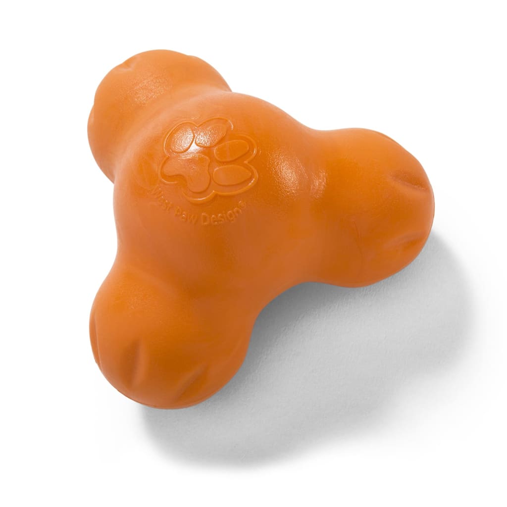 West Paw Dog Toy with Zogoflex Tux Mandarin Orange L