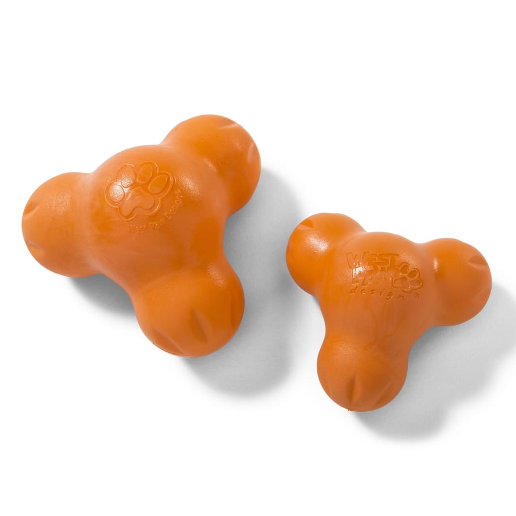 West Paw Dog Toy with Zogoflex Tux Mandarin Orange S