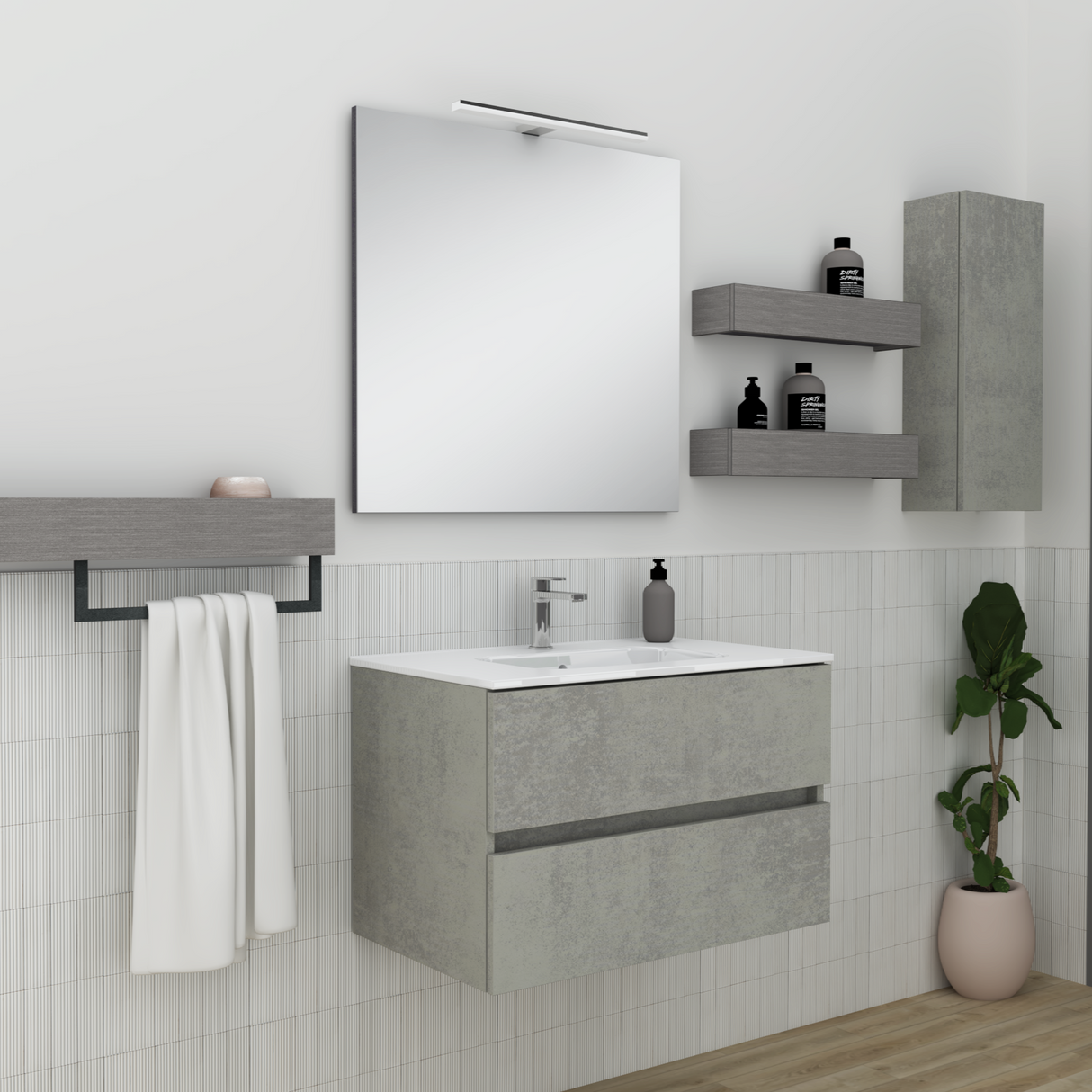 Mobile da Bagno Crea LE GRIGIO CALDO