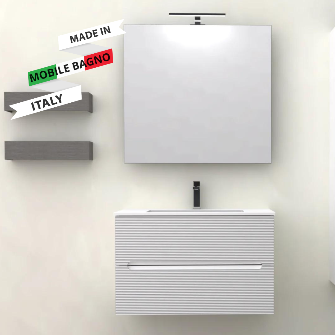 Mobile da Bagno Rigo cm. 60 x 45 x 50 - LE BIANCO OPACO