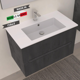 Mobile da Bagno Rigo cm. 80 x 45 x 50 - LE GRIGIO LAVA