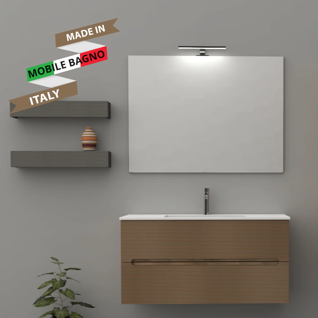 Mobile da Bagno Rigo cm. 100 x 45 x 50 - LE ROVERE FARNIA