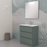 Allegra 3-drawer bathroom cabinet - LE VERDE SALVIA