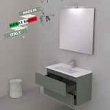 Allegra Bathroom Cabinet 2 Drawers - LE VERDE SALVIA