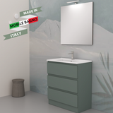 Allegra 3-drawer bathroom cabinet - LE VERDE SALVIA