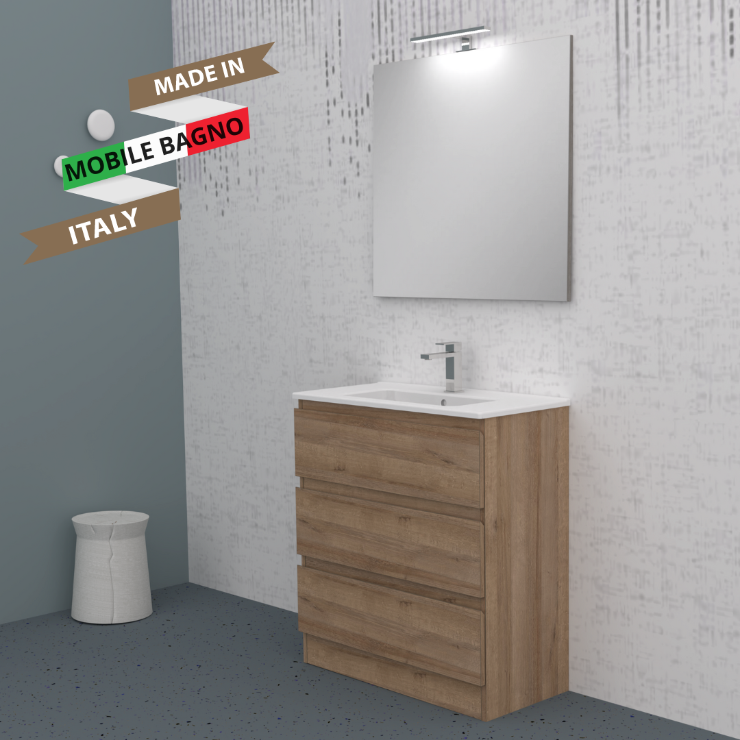 Allegra 3-drawer bathroom cabinet - LE ROVERE FARNIA