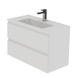 Allegra Bathroom Cabinet 2 Drawers - LE SNOW WHITE