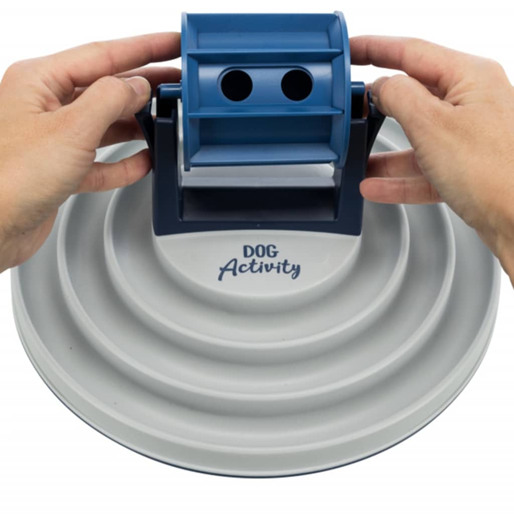 TRIXIE Bowl with Activity Roller for Dogs Blue