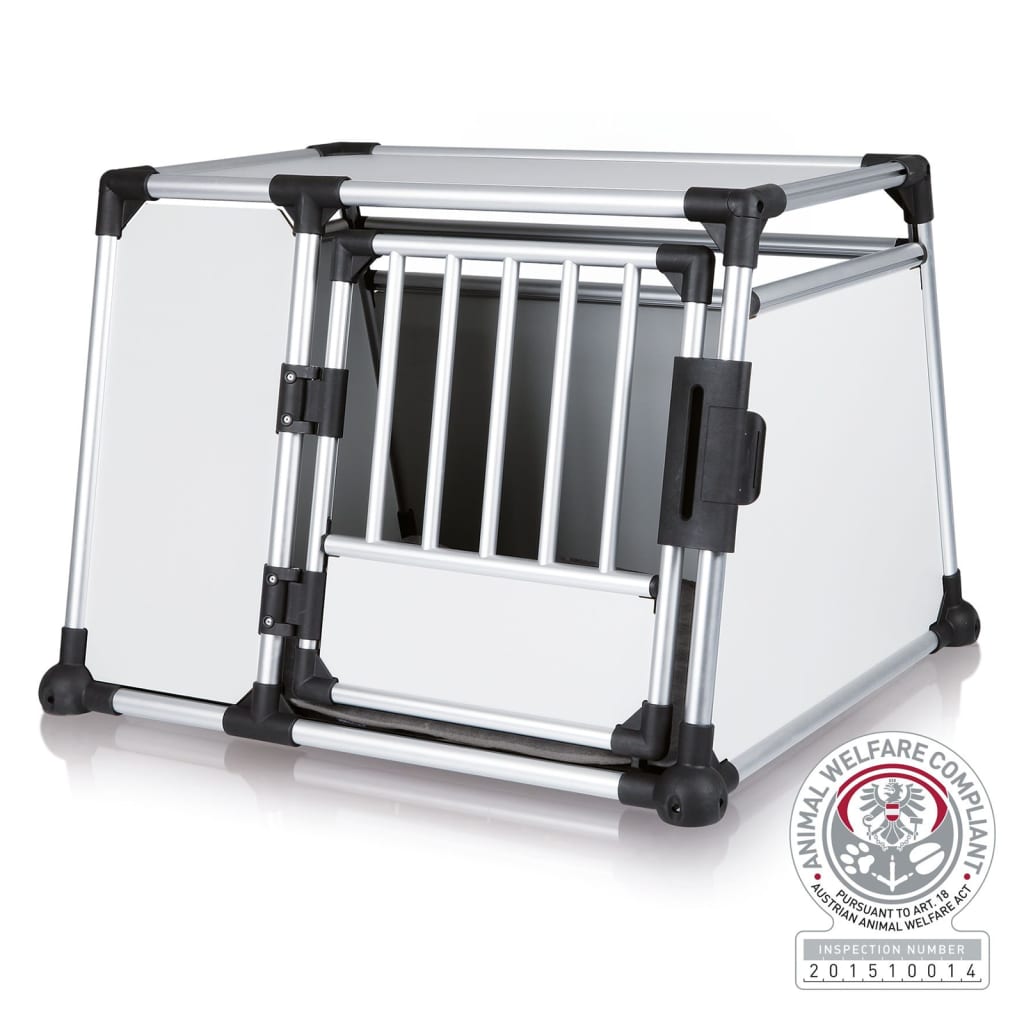 TRIXIE Pet Transport Cage L in Aluminium