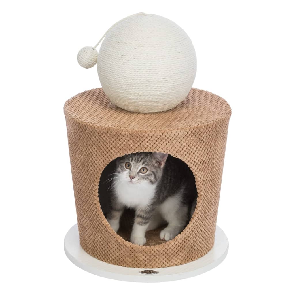 TRIXIE Cat Nest with Scratching Ball 36x50 cm Taupe