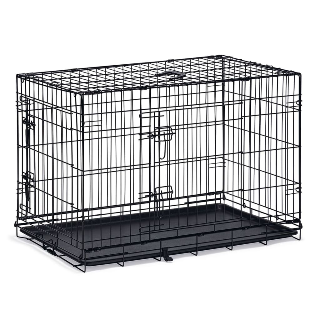 Karlie Dog Cage with 2 Doors 92x57x63cm Black