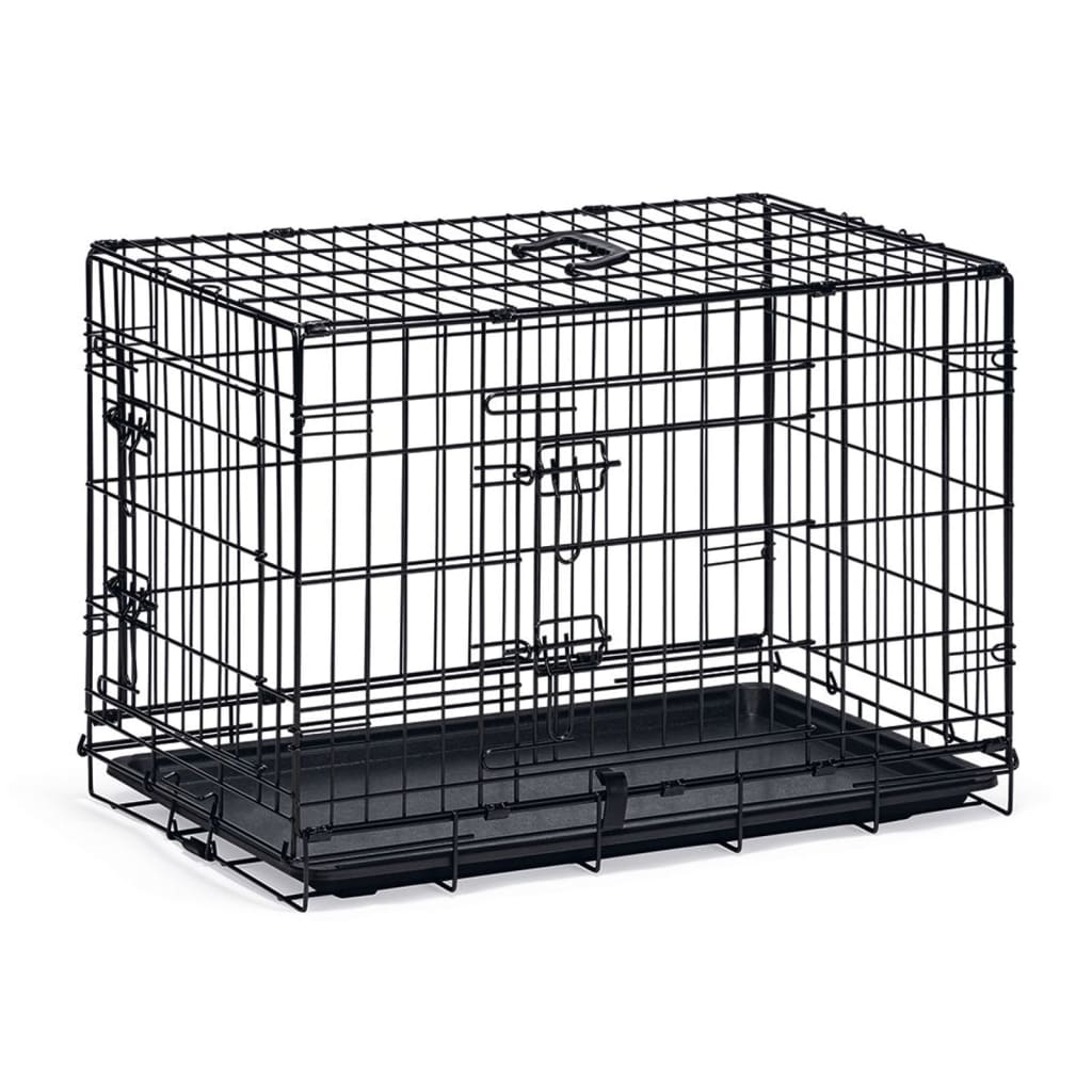 Karlie Dog Cage with 2 Doors 77x47x54cm Black