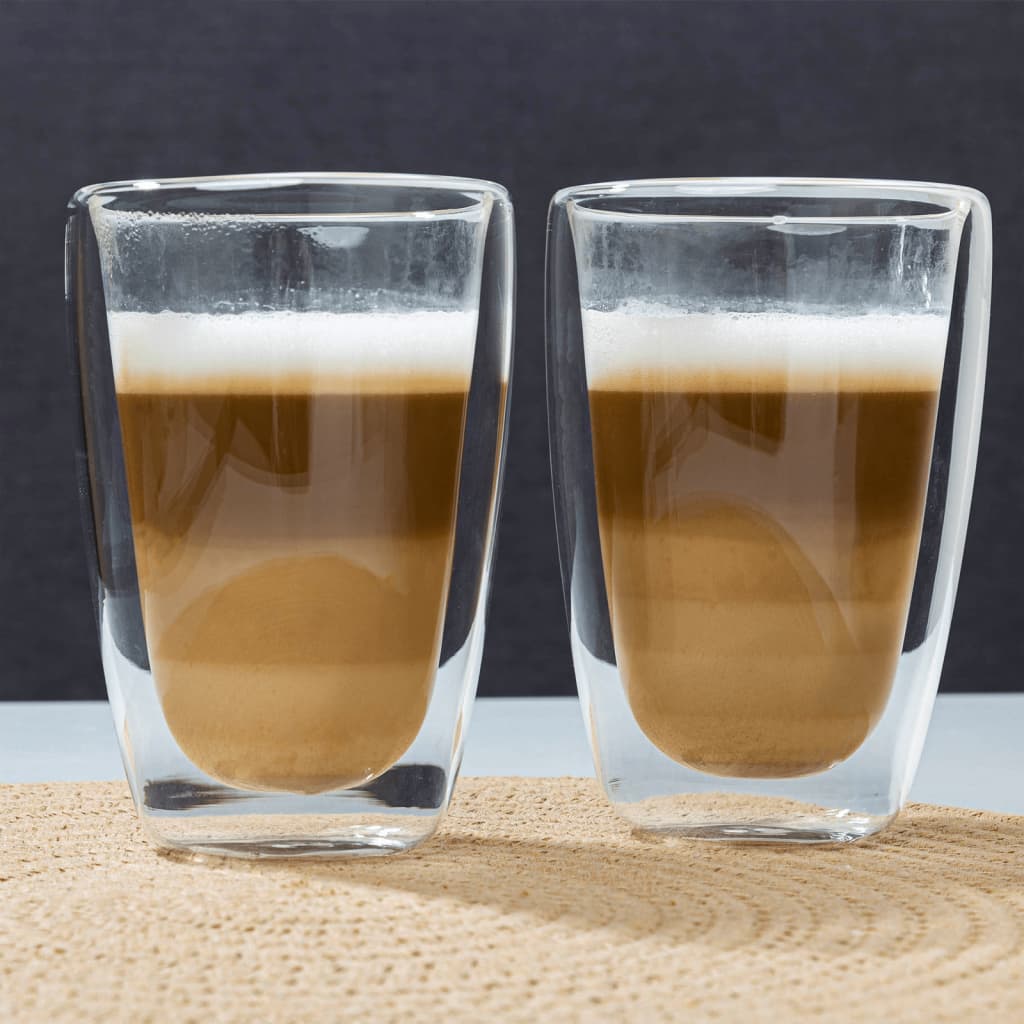 HI Set Bicchieri Latte Macchiato 2 pz 400 ml Trasparente