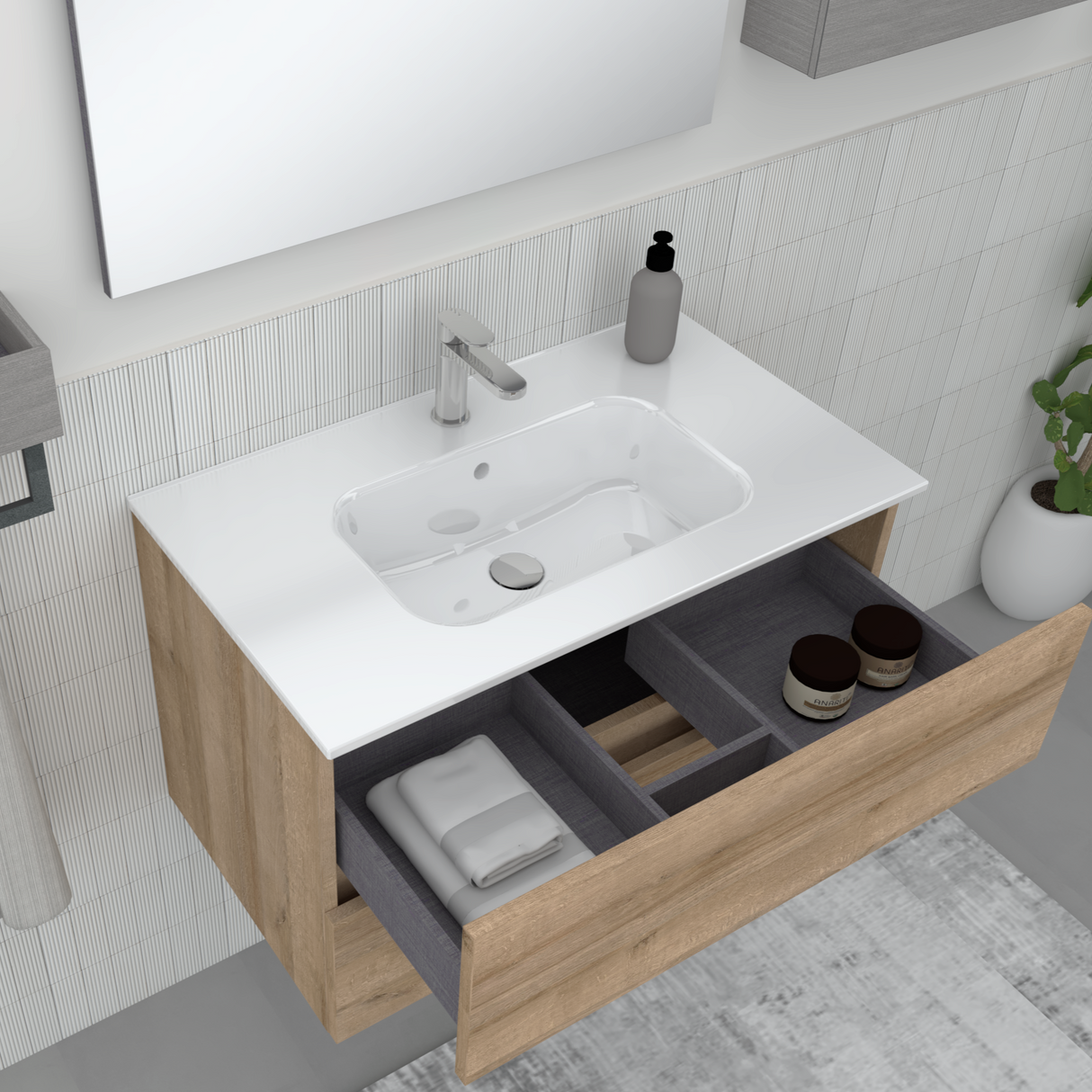 Bathroom Cabinet Crea LE ROVERE FARNIA