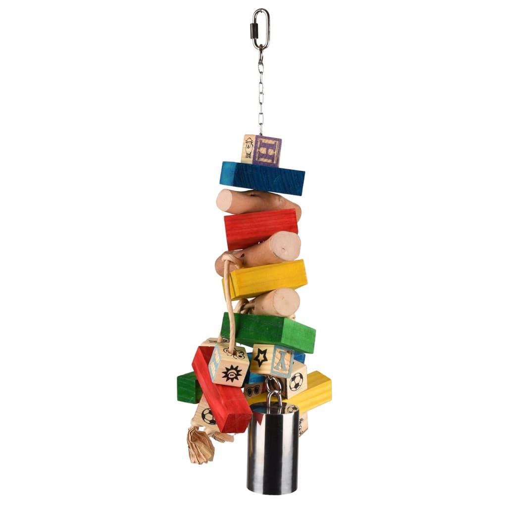 FLAMINGO Hanging Bird Toy Rainbow Bell Multicolored 52 cm