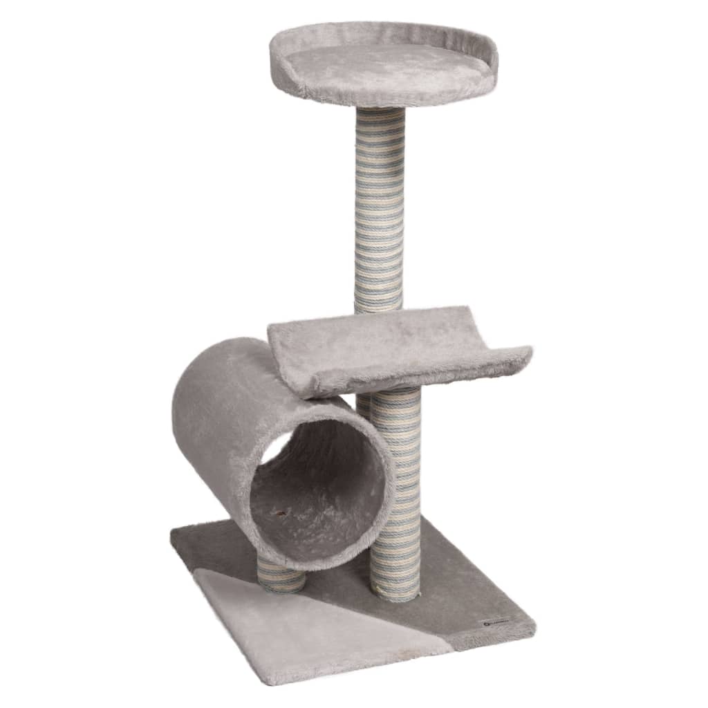 FLAMINGO Scratching Post for Cats Burt 40x40x77 cm Gray