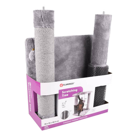 FLAMINGO Scratching Post Tree for Cats Una 35x35x48.5 cm Gray