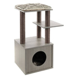 FLAMINGO Scratching Post for Cats Elias 57x40x84 cm Gray