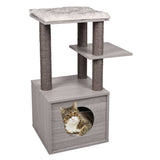 FLAMINGO Scratching Post for Cats Elias 57x40x84 cm Gray