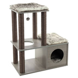 FLAMINGO Scratching Post for Cats Adinda 70x40x84 cm Gray