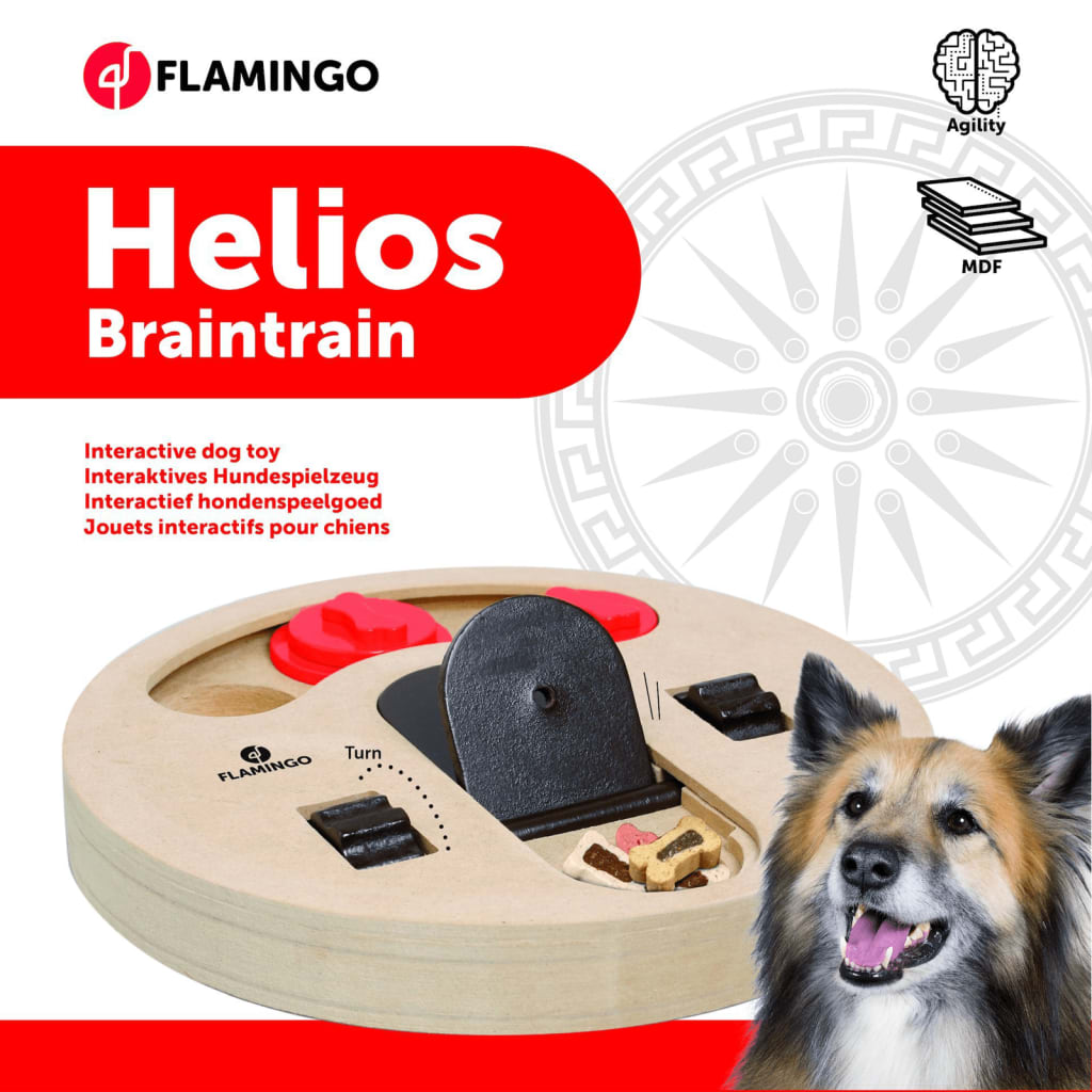 FLAMINGO Mind Training Toy Helios 23 cm Wood