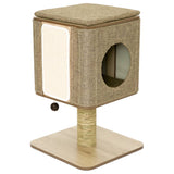 Jack and Vanilla Scratching Post for Cats Molly 42x42x67 cm Brown