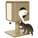 Jack and Vanilla Scratching Post for Cats Molly 42x42x67 cm Brown