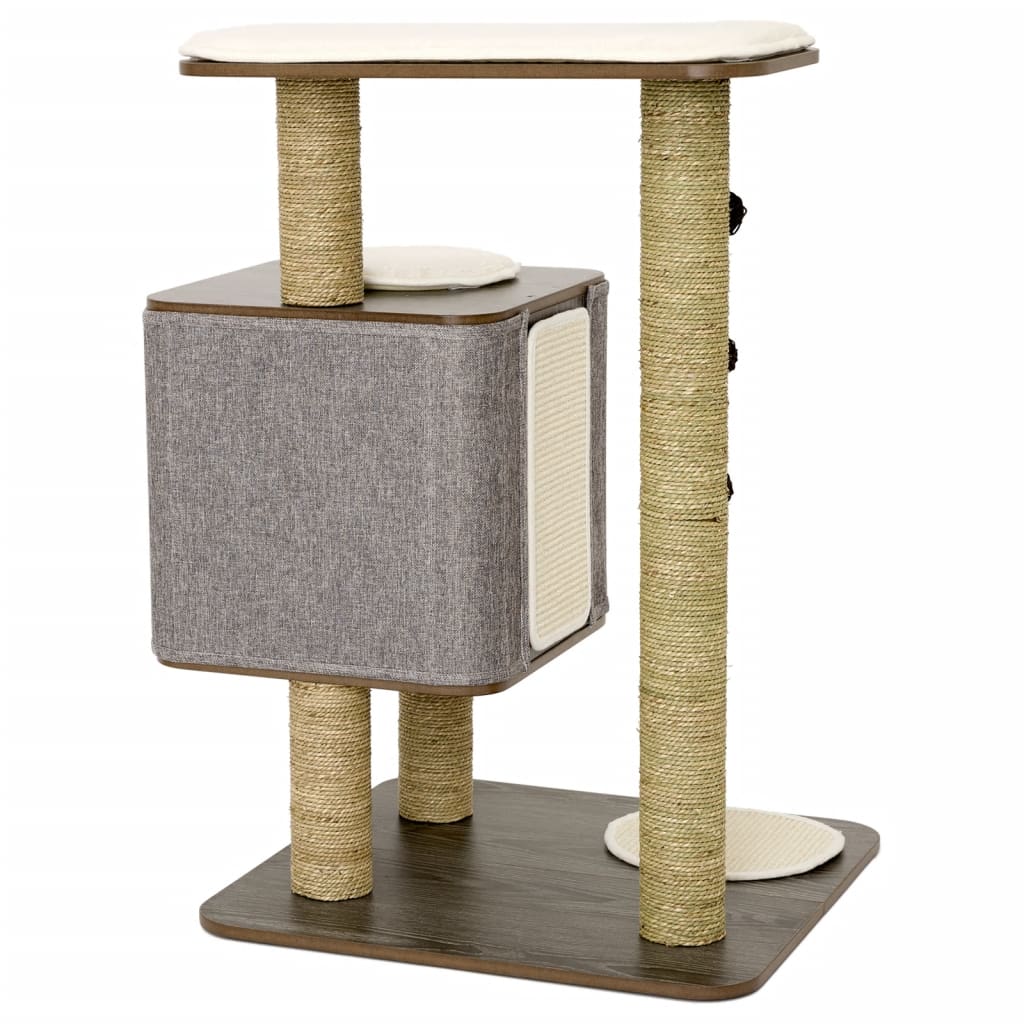 Jack and Vanilla Scratching Post for Cats Molly 56x56x86 cm Grey