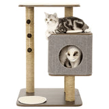 Jack and Vanilla Scratching Post for Cats Molly 56x56x86 cm Grey