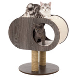 Jack and Vanilla Cocoon Scratching Post for Cats Molly 48x48x62cm Grey