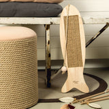 Designed by Lotte Coddy Fish-Shaped Scratching Post 75x17x2cm in Wood