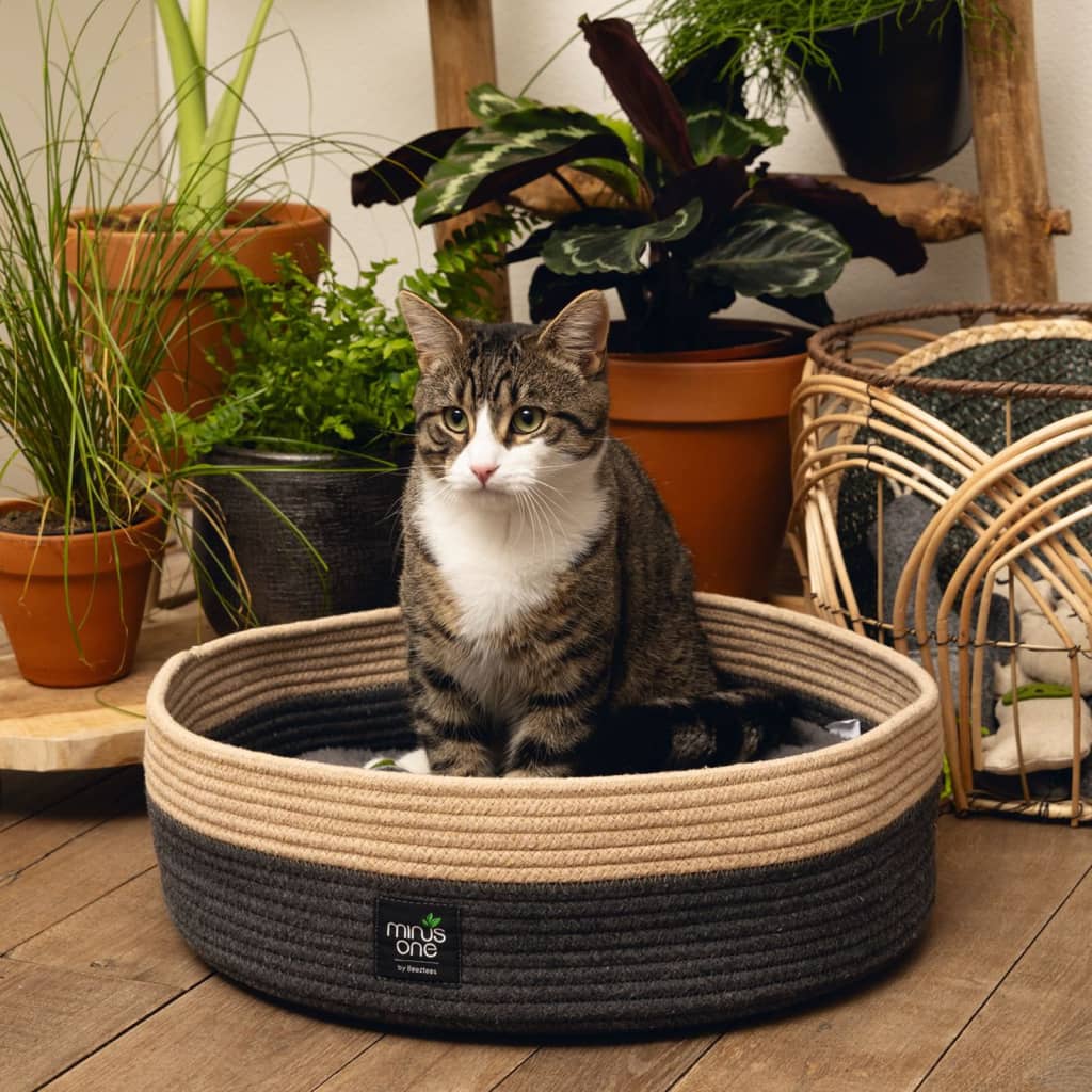 Beeztees Minus One Xana Cat Kennel 45x14cm Gray and Brown