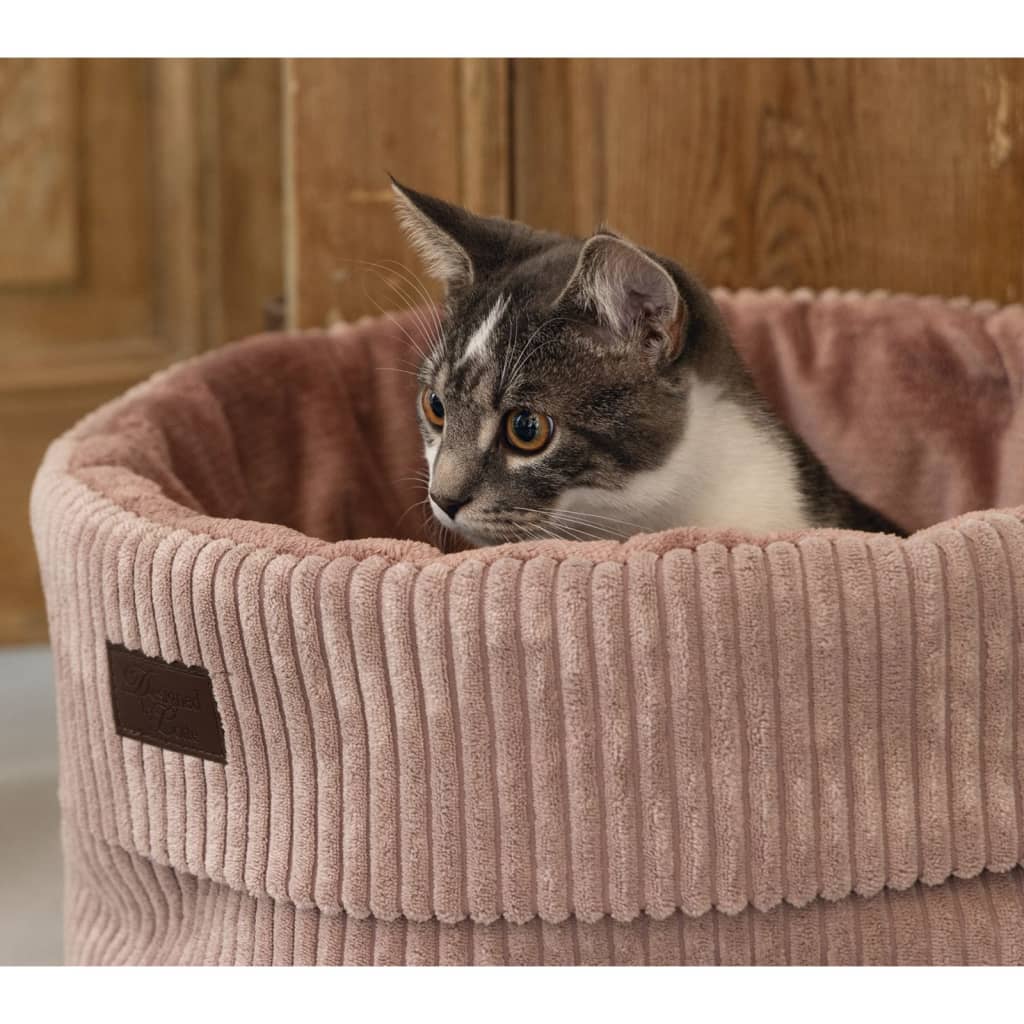 Designed by Lotte Pink Ribbed Cat Kennel 50x35 cm