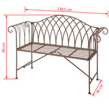 Esschert Design Panca da Giardino in Metallo Stile Old English MF009