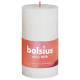 Bolsius Candele Rustiche a Colonna Shine 8 pz 100x50 mm Perla