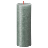 Bolsius Candele Pilastro Rustiche Shimmer 4 pz 190x68 mm Blu Ossido