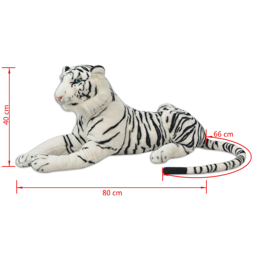 Giocattolo in Peluche Tigre Bianca XXL