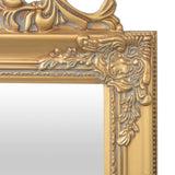 Specchio Autoportante Stile Barocco 160x40 cm Oro