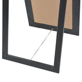 Specchio Autoportante Stile Barocco 160x40 cm Nero