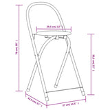 Set Tavolo e Sedie 5 pz Pieghevoli in MDF