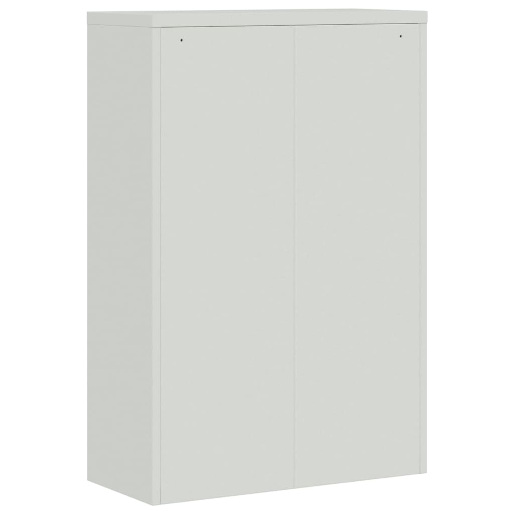 Armadio per Ufficio 90x40x140 cm in Acciaio Grigio