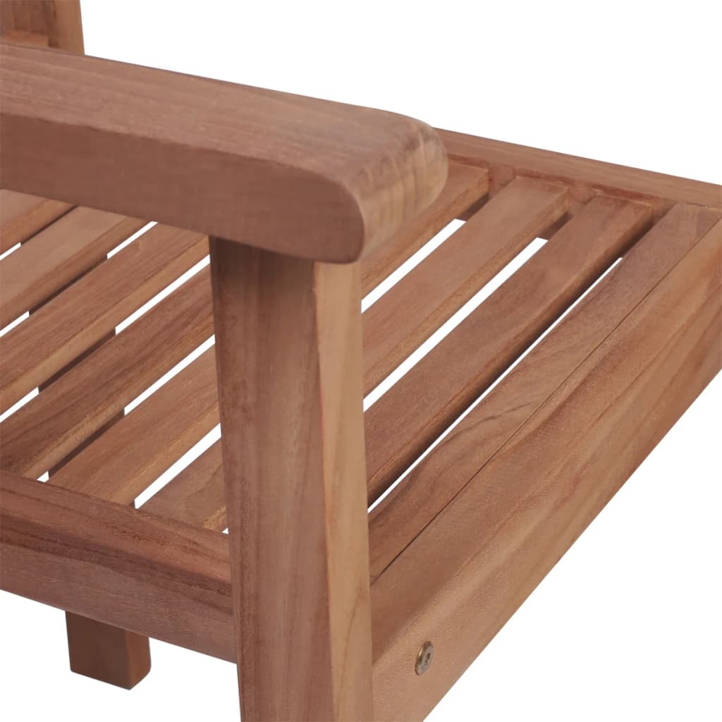 Sedie da Giardino Impilabili 4 pz in Legno Massello di Teak