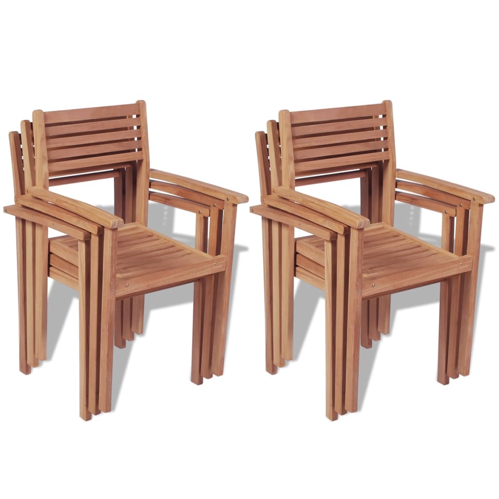 Set da Pranzo da Giardino 7 pz in Legno Massello di Teak