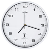 Orologio a Parete Radiocontrollato Movimento Quarzo 31cm Bianco