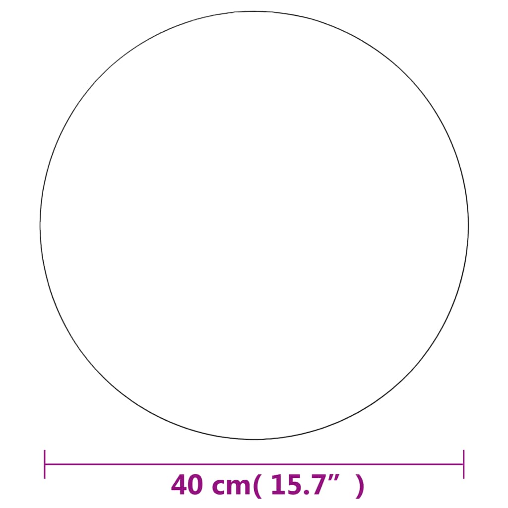 Specchio da Parete 40 cm in Vetro Circolare