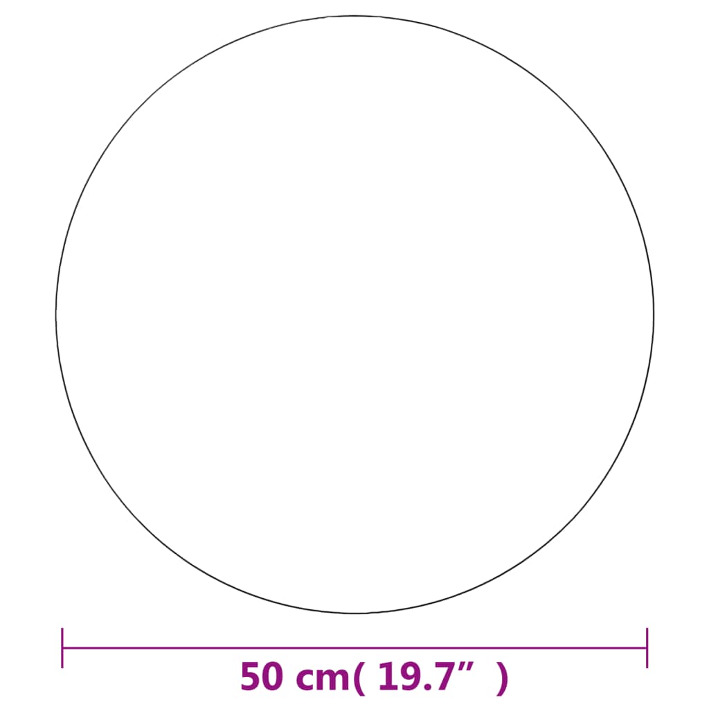 Specchio da Parete 50 cm in Vetro Circolare