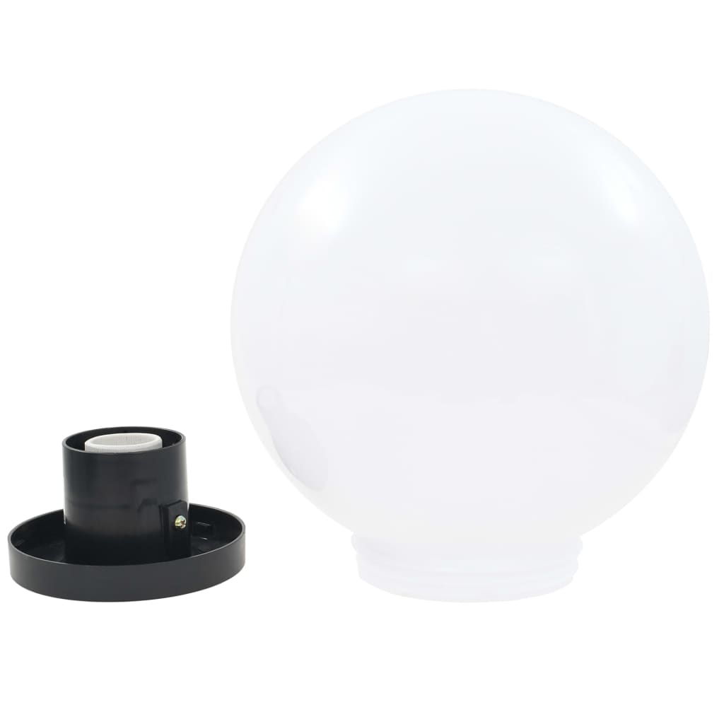 Set Lampade a LED Sferiche 2 pz 25 cm in PMMA