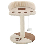 Albero per Gatti con Tiragraffi in Sisal 40 cm Beige e Marrone